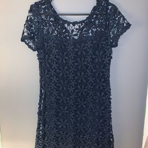Navy Blue Hollister Lace Dress
